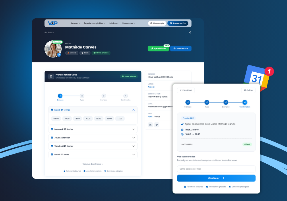 Je prends rendez-vous